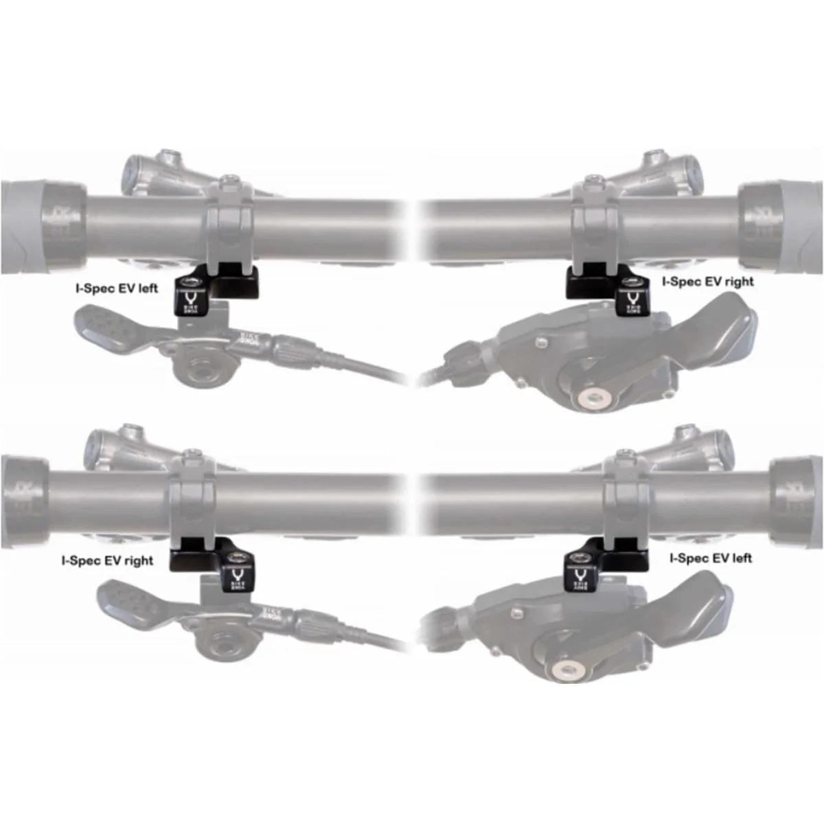 Adaptateur de Fixation pour Commande BIKE YOKE Triggy Shimano i-Spec EV Gauche # BY-SPECEVL - Image 3