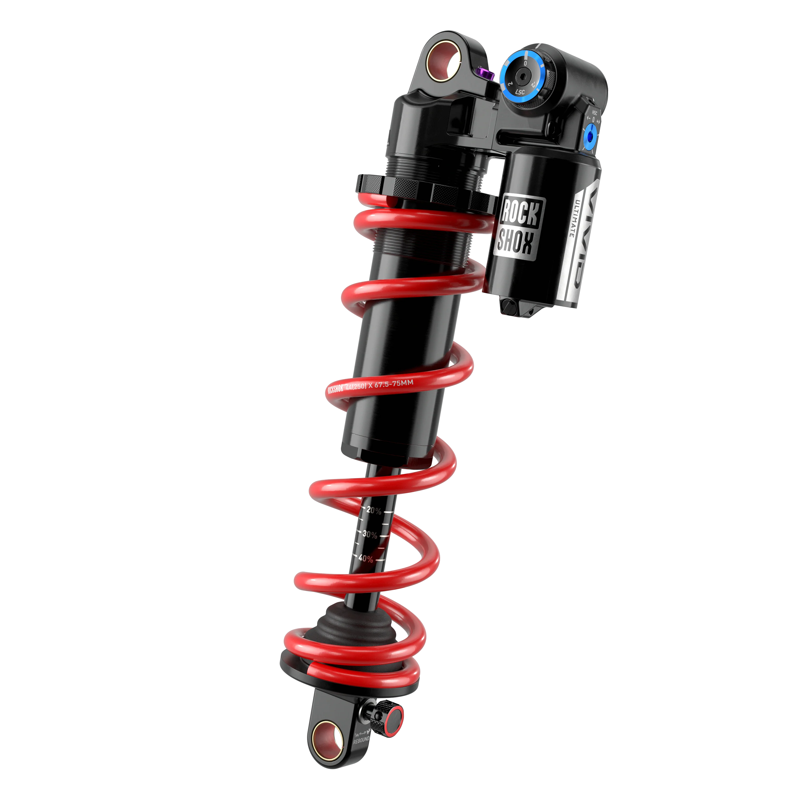 Amortisseur ROCKSHOX VIVID COIL ULTIMATE DH RC2 D1 Standard pour Trek Session 29" 2022+