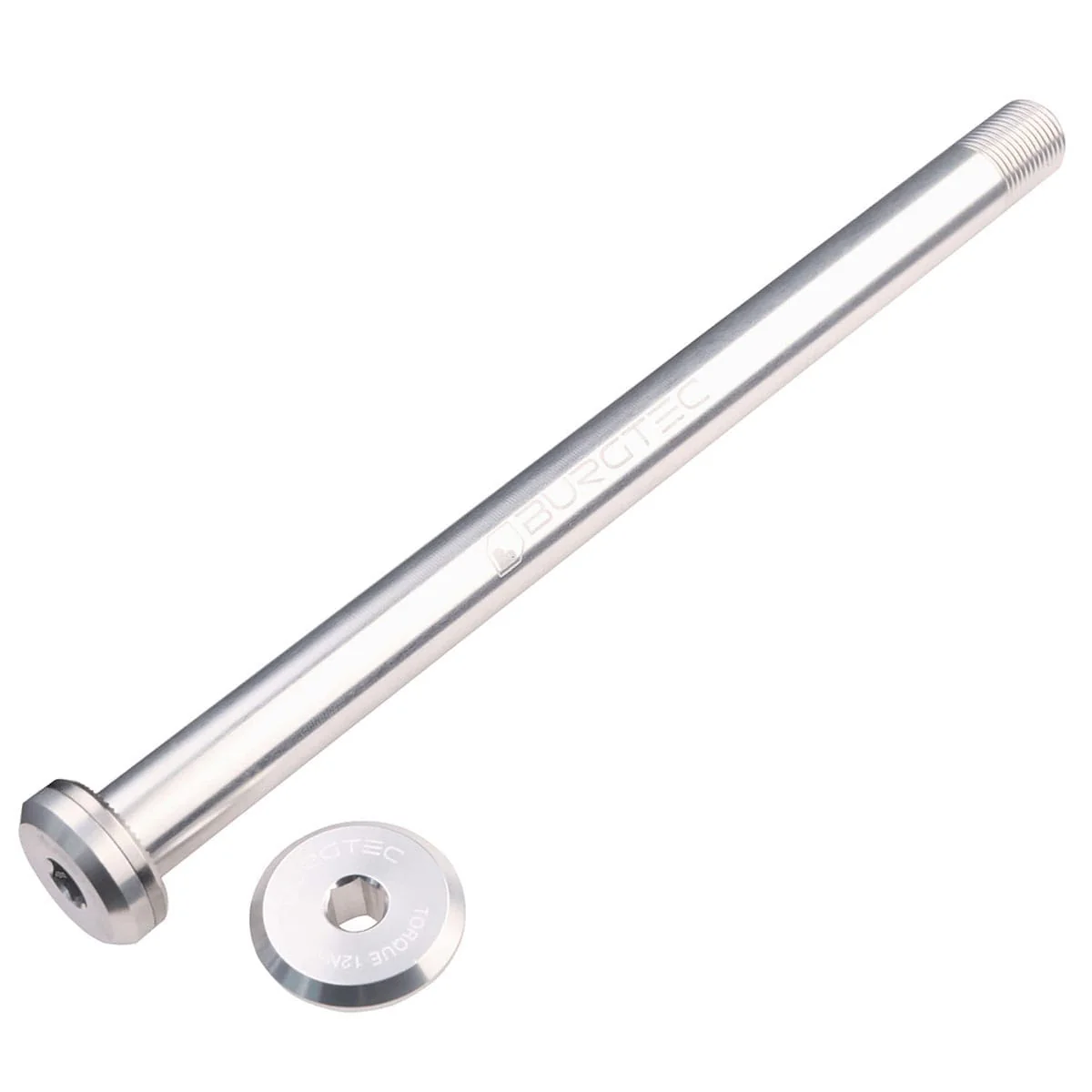Axe de Roue Arrière BURGTEC 168.5mm pour Cadres Santa Cruz Argent