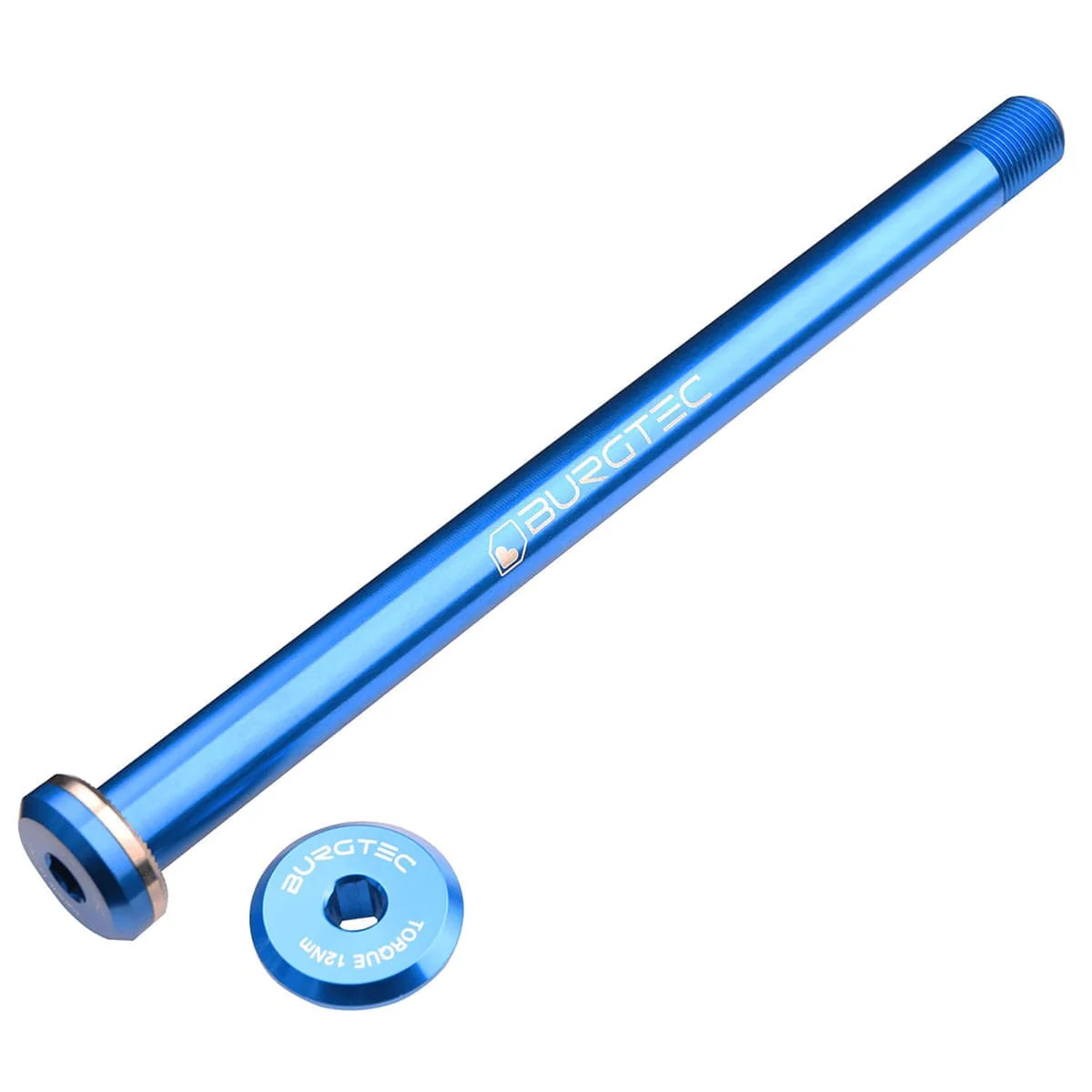 Axe de Roue Arrière BURGTEC 168.5mm pour Cadres Santa Cruz Bleu