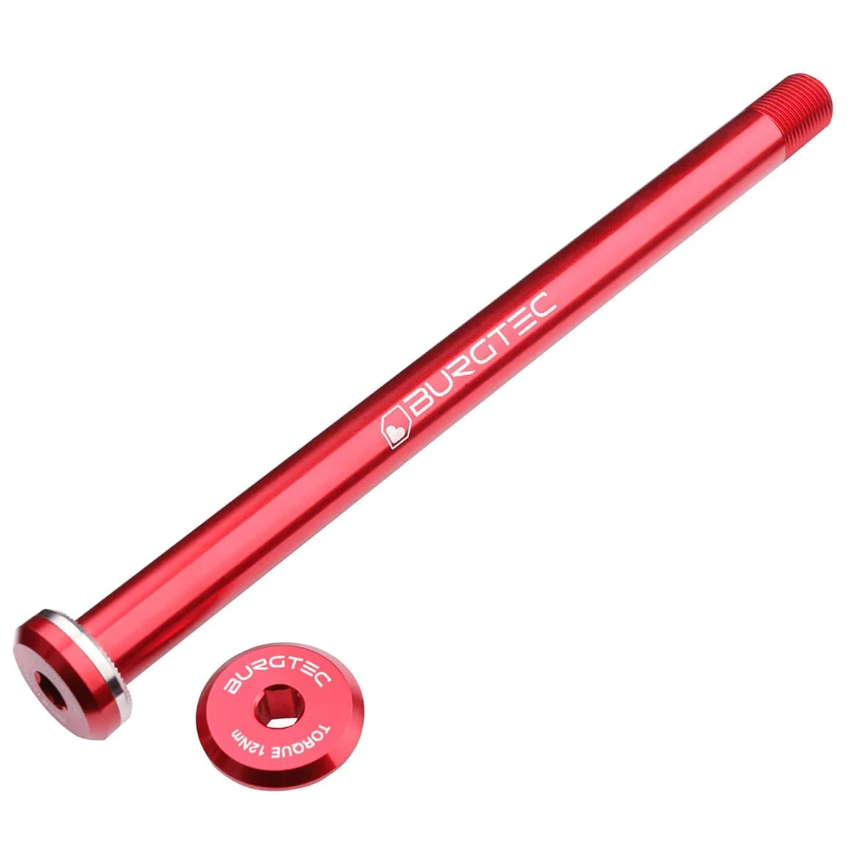 Axe de Roue Arrière BURGTEC 168.5mm pour Cadres Santa Cruz Rouge