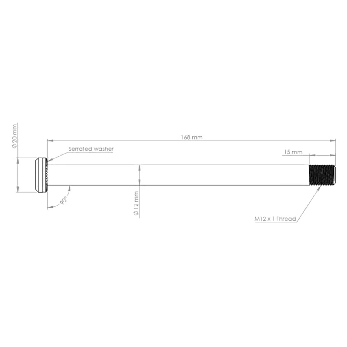 Axe de Roue Arrière BURGTEC 168.5mm pour Cadres Santa Cruz Rouge - Image 2