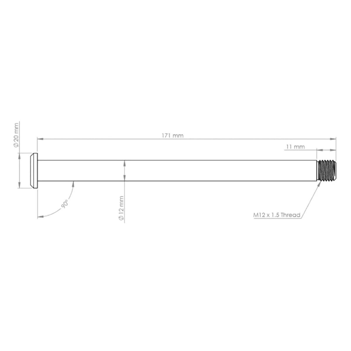 Axe de Roue Arrière BURGTEC 171mm pour Cadre Yeti Bronze - Image 2
