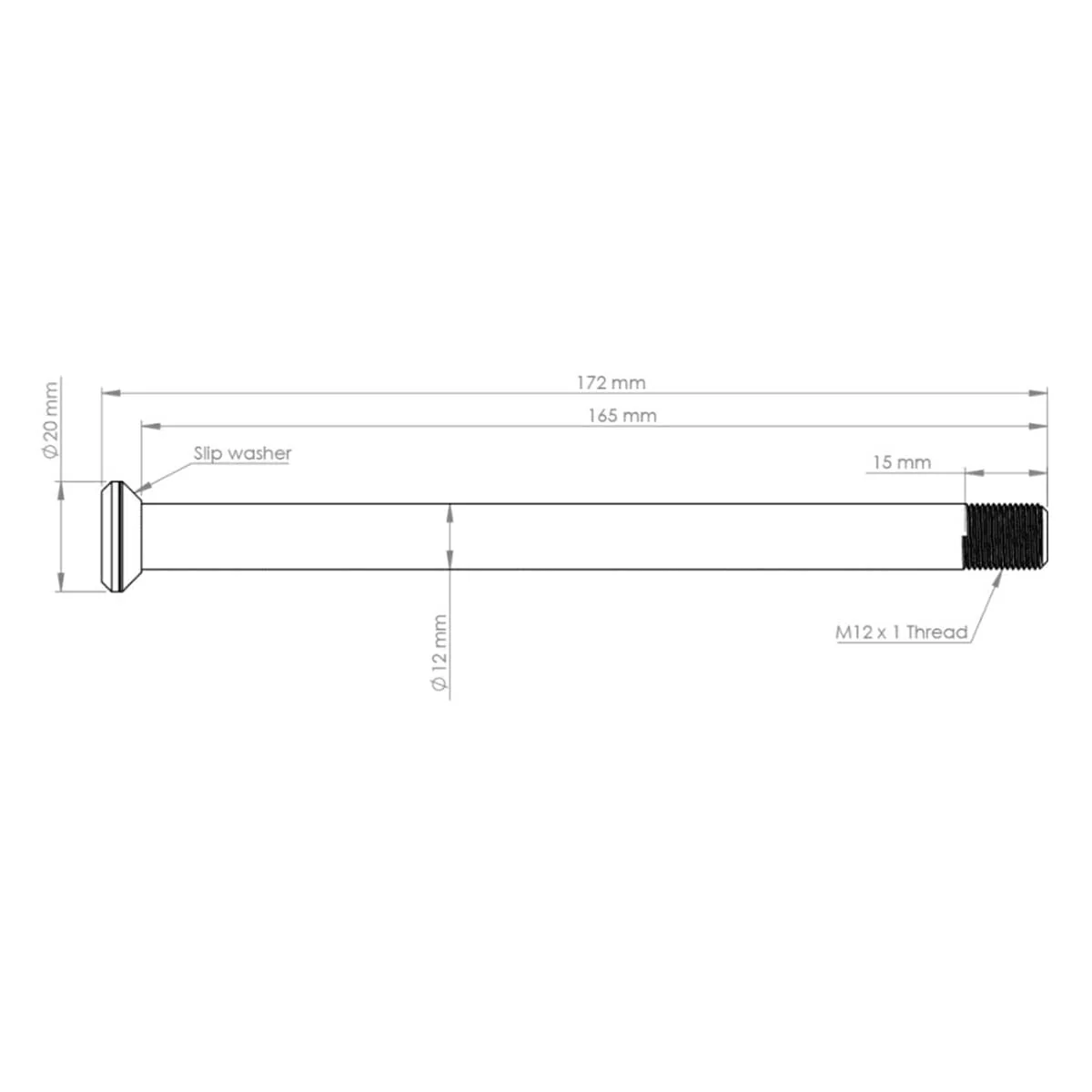 Axe de Roue Arrière BURGTEC 172mm pour Cadres Specialized Bleu - Image 2