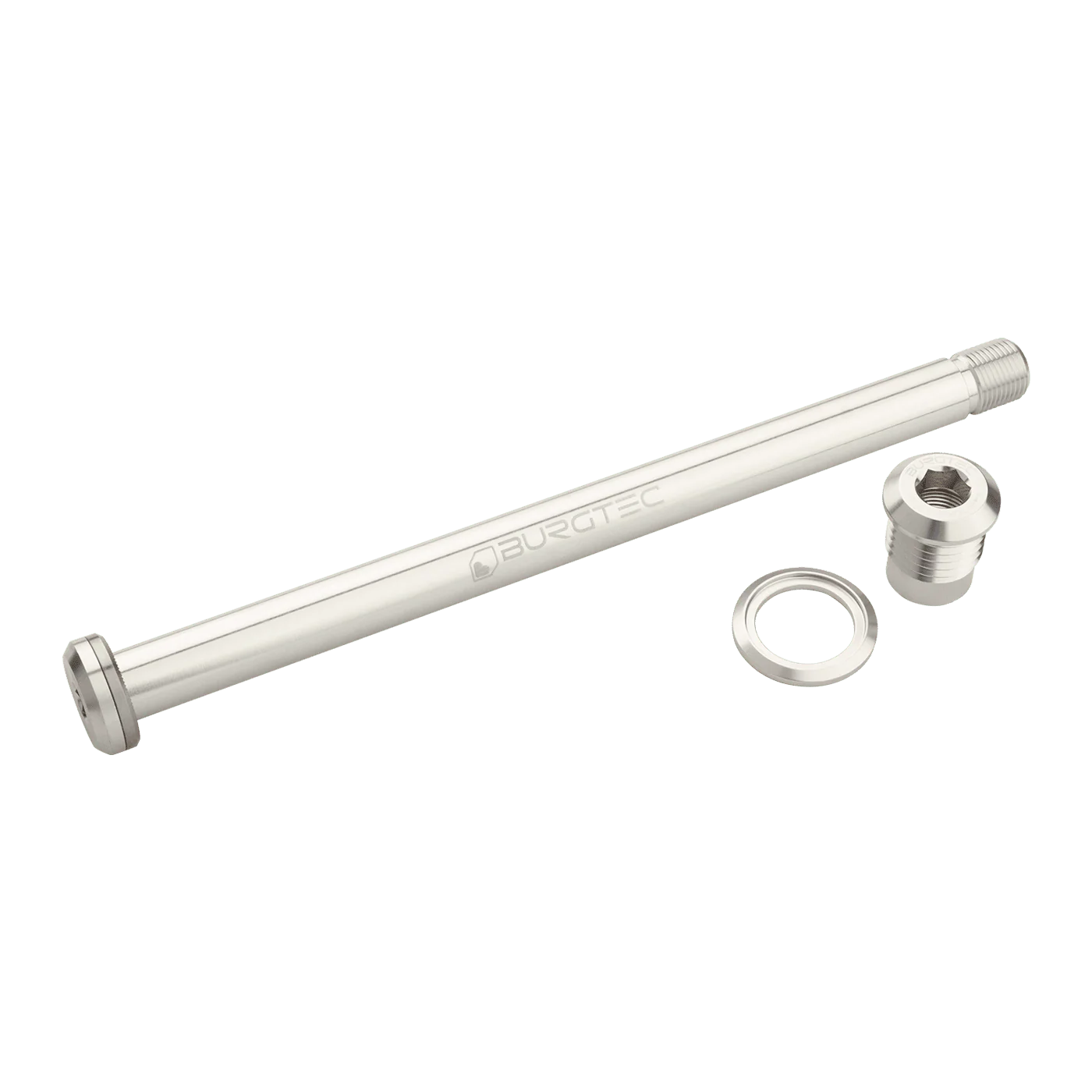 Axe de Roue Arrière BURGTEC 174mm pour Cadre Yeti Argent