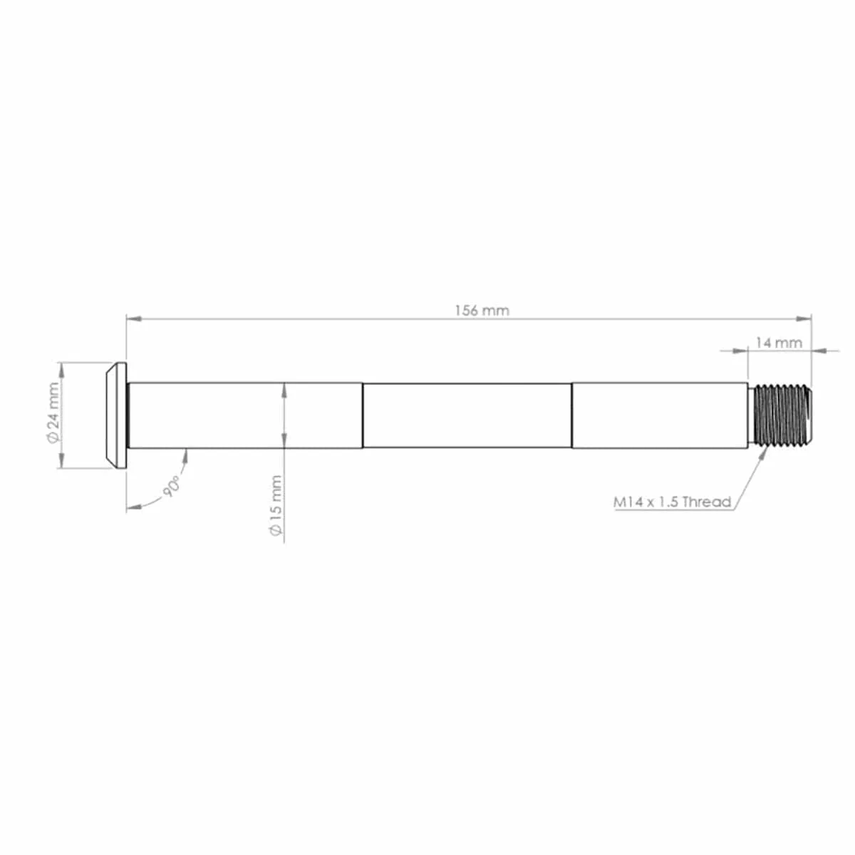 Axe de Roue Avant BURGTEC pour Fourche FOX 15x110 mm Boost Avant 2021 Orange - Image 2
