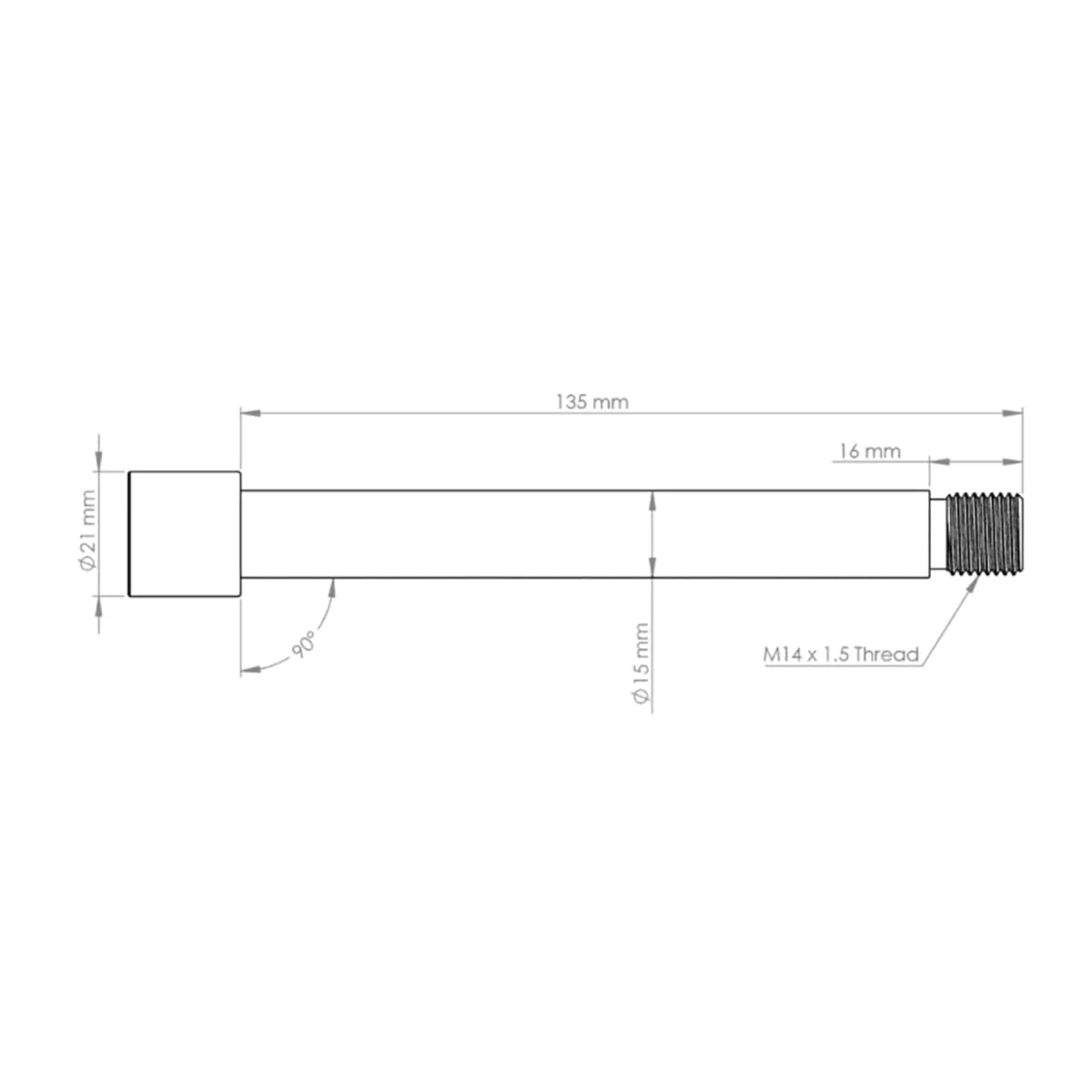 Axe de Roue Avant BURGTEC pour Fourche FOX 15x110 mm Boost KaboltX 2021 Or - Image 2