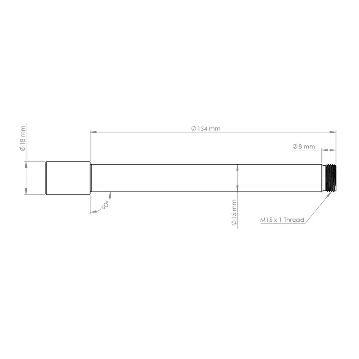 Axe de Roue Avant BURGTEC pour Fourche Ôhlins RXF 36 Bronze - Image 2