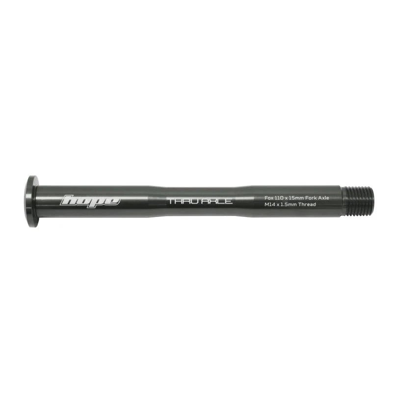 Axe de Roue Avant HOPE pour Fourche FOX 36/38 Fumé