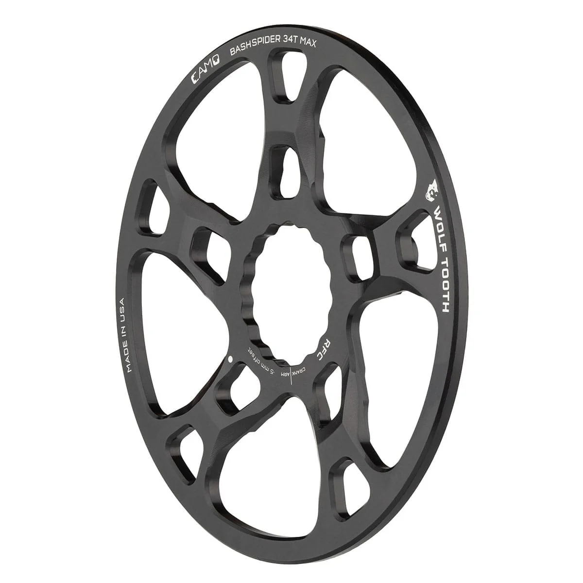 Bash Guard WOLF TOOTH CAMO M5 Raceface Cinch Boost Offset -5mm - Image 2