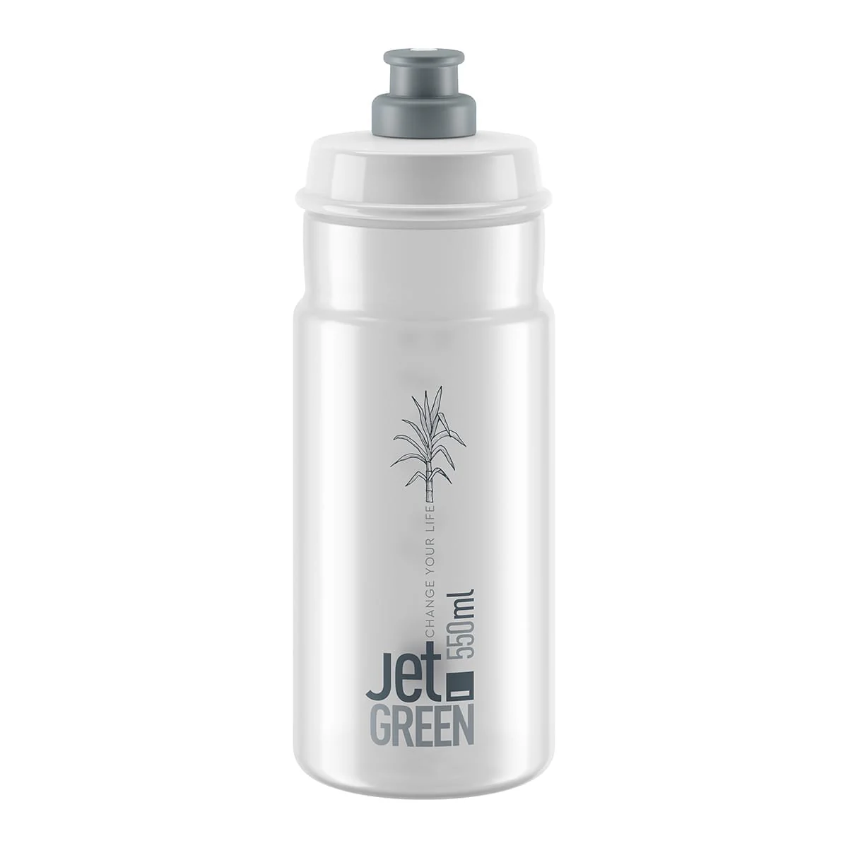 Bidon ELITE JET SUGAR CANE Transparent/Gris
