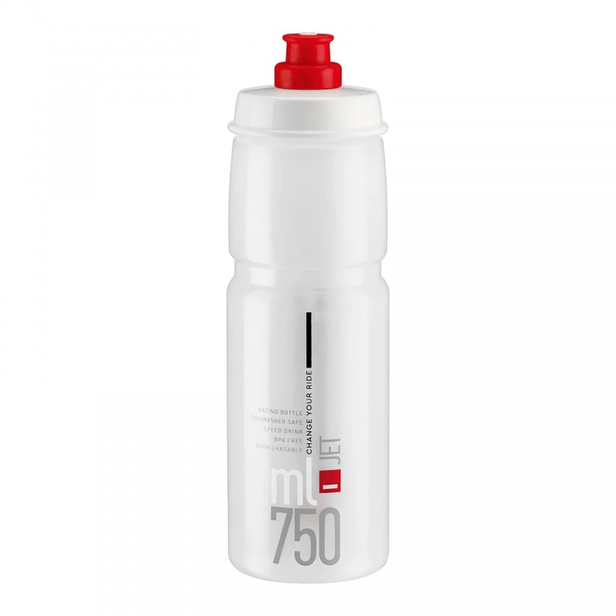 Bidon ELITE JET Transparent Logo Rouge - Image 3