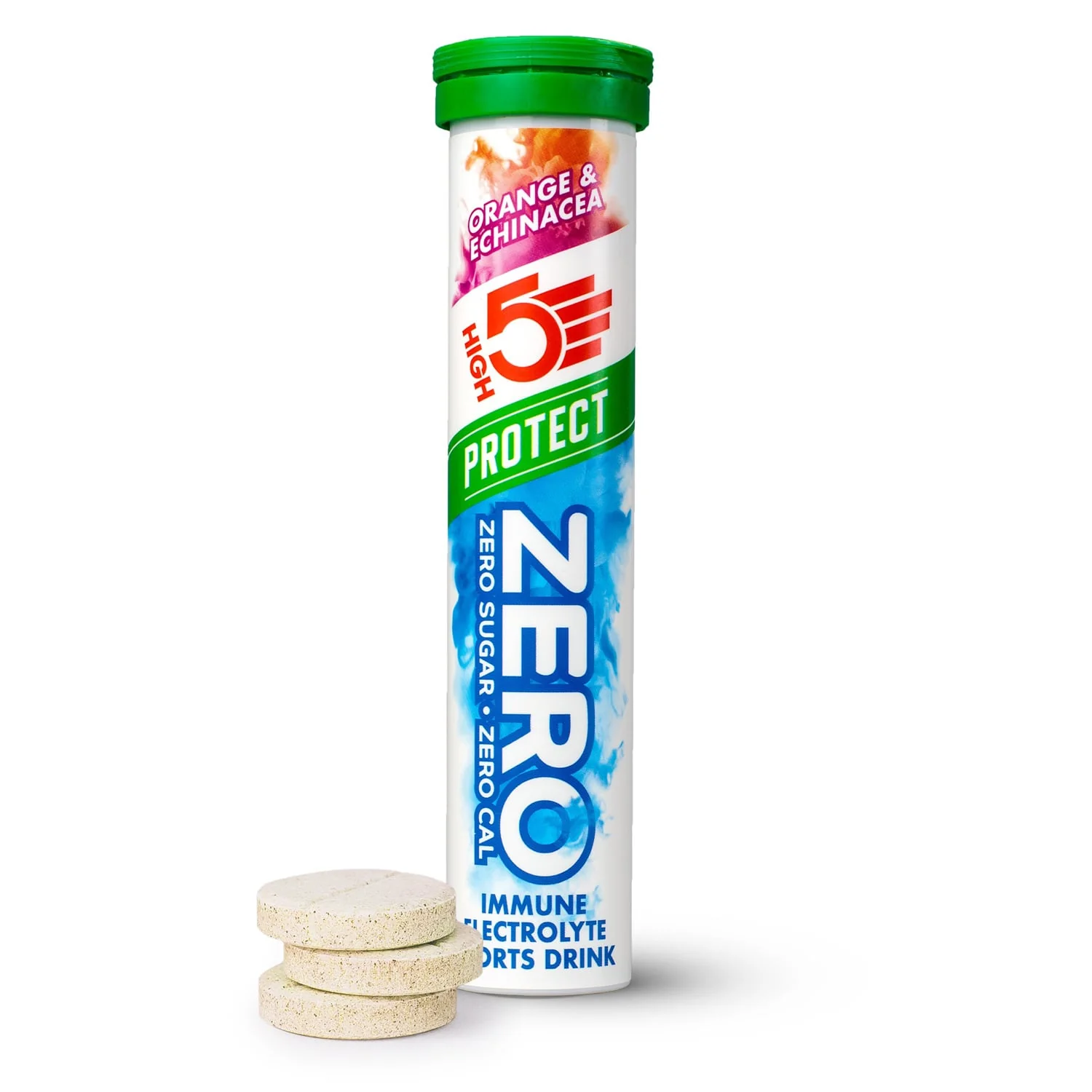 Pastilles d'Hydratation Electrolytes HIGH5 ZERO PROTECT (x20) Orange & Echinacée