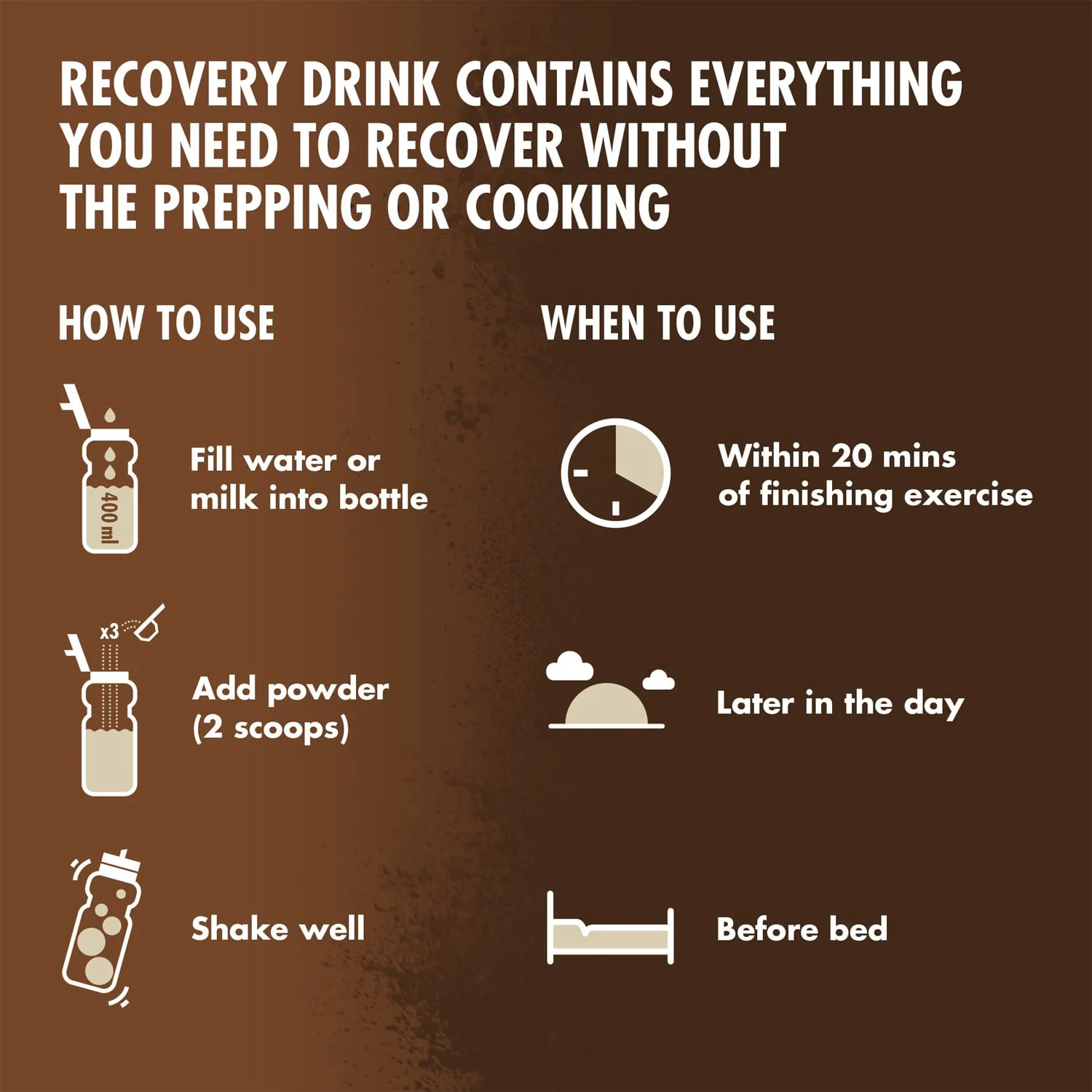 Boisson de Récupération HIGH5 PLANT-BASED RECOVERY DRINK (450g) Chocolat - Image 5