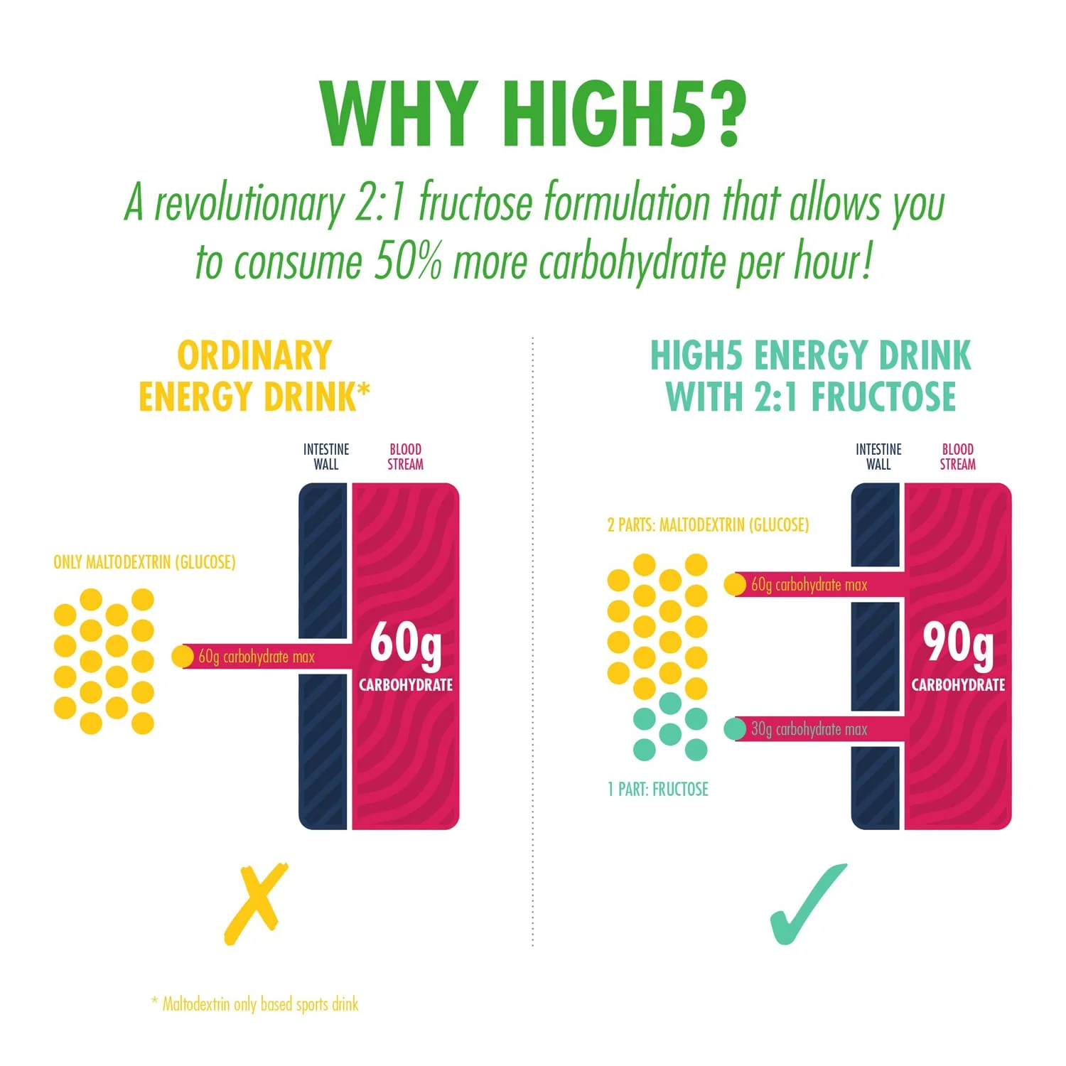 Boisson Énergétique HIGH5 ENERGY DRINK PROTEIN (1.6kg) Citron - Image 5