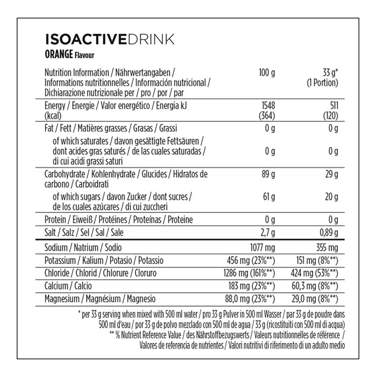 Boisson Énergétique POWERBAR ISOACTIVE (1.3 kg) Orange - Image 2