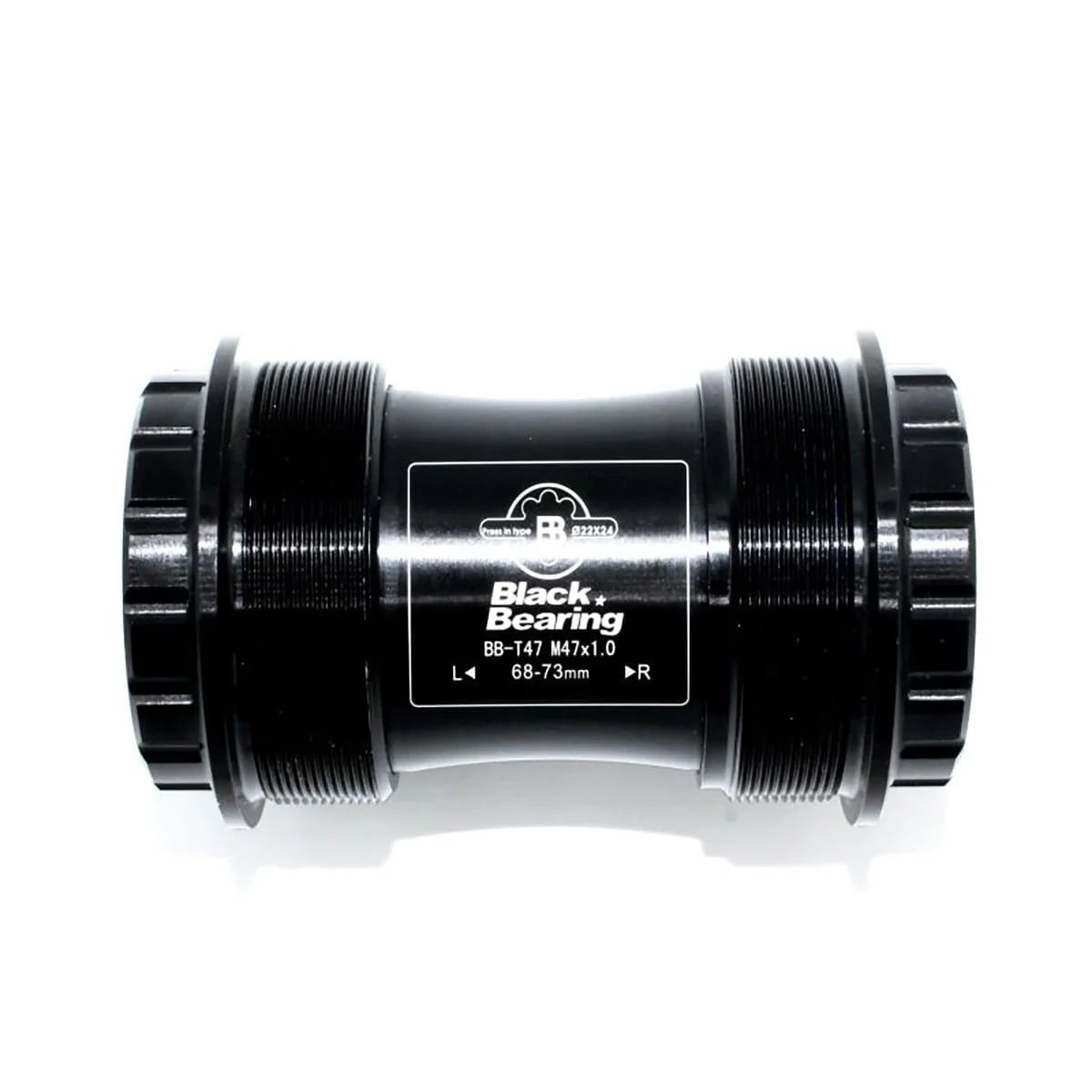 Boîtier de Pédalier BLACK BEARING T47 68/73 Axe 24 mm et GXP Acier - Image 2