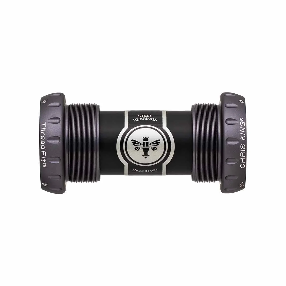 Boîtier de Pédalier CHRIS KING ThreadFit 24 68/73mm Céramique Noir Mat