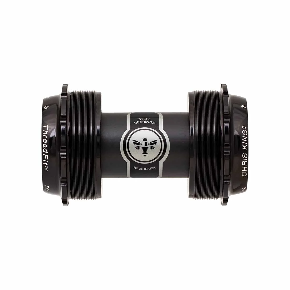 Boîtier de Pédalier CHRIS KING ThreadFit T47 24X 68/73mm Céramique Noir
