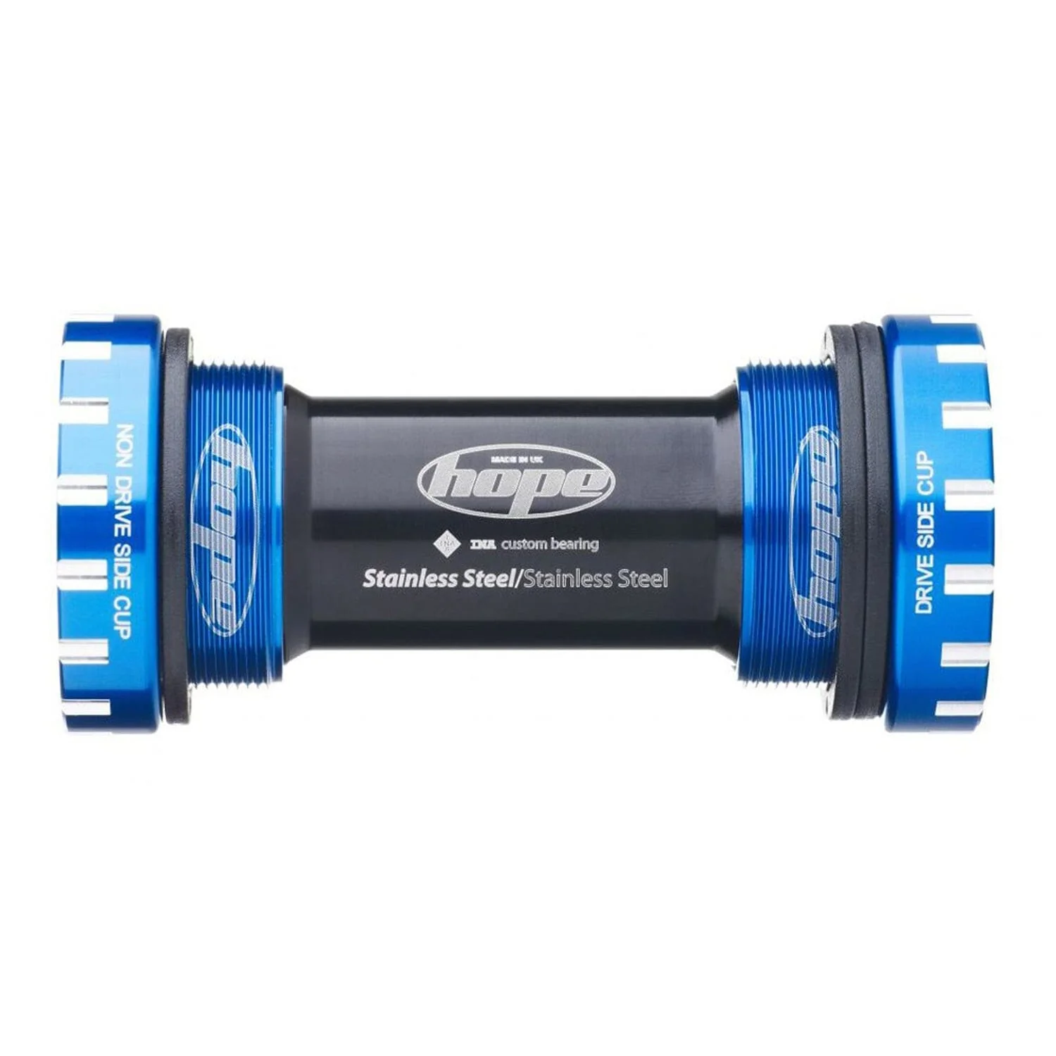 Boîtier de Pédalier HOPE 68/73 mm Axe 24 mm Route Bleu