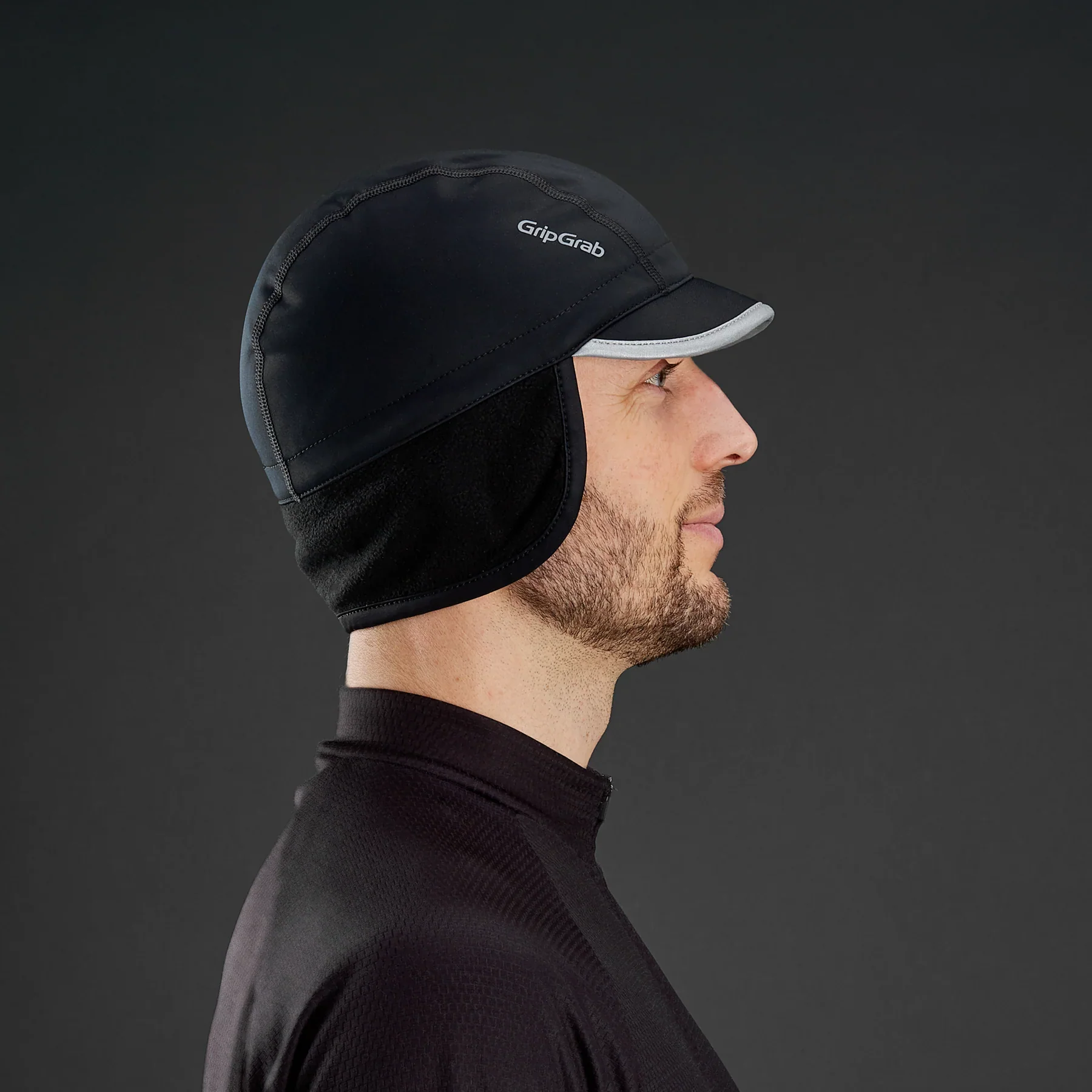Bonnet GRIPGRAB BELGIAN STYLE THERMAL WINDPROOF WINTER Noir - Image 5