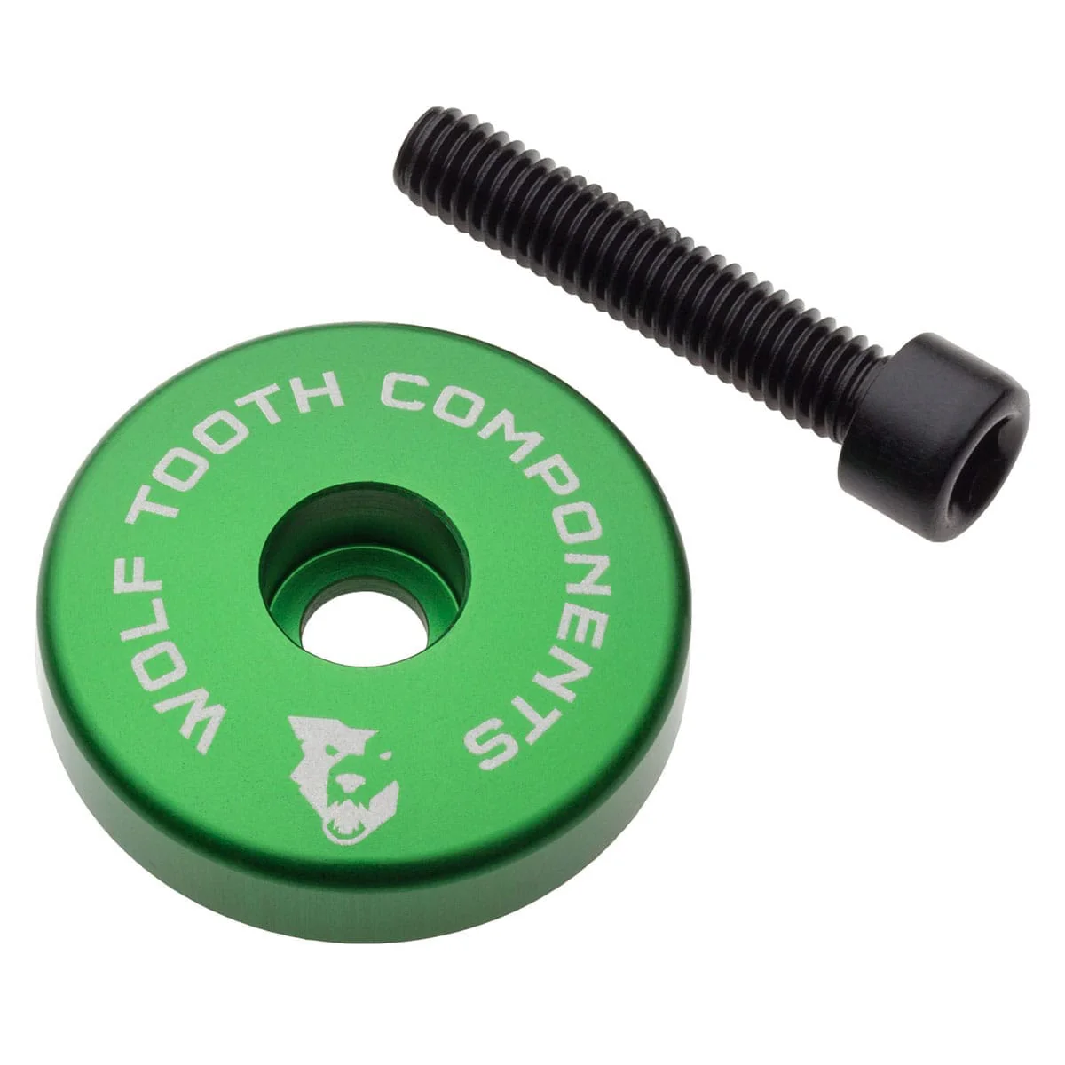 Bouchon de Potence WOLF TOOTH avec Entretoise de 5mm Intégré 1"1/8 Vert