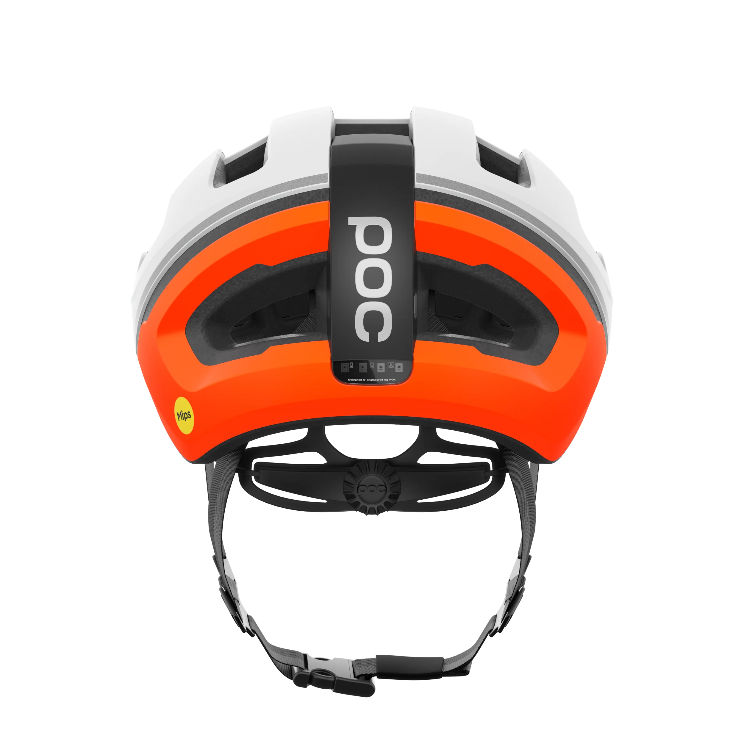 Casque Route POC OMNE BEACON MIPS Blanc/Orange Matt - Image 4