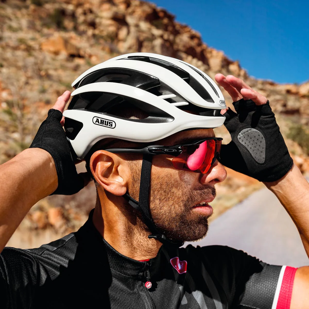 Casque Route ABUS AIRBREAKER Blanc - Image 6