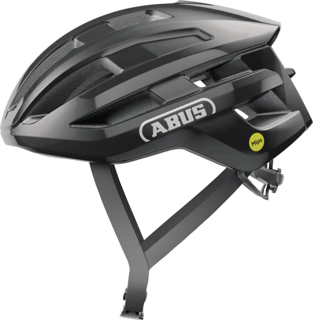 Casque Route ABUS POWERDOME MIPS Noir Brillant