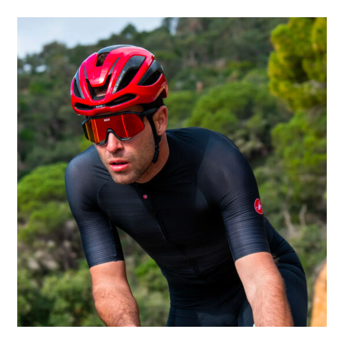 Casque Route KASK ELEMENTO Rouge - Image 5