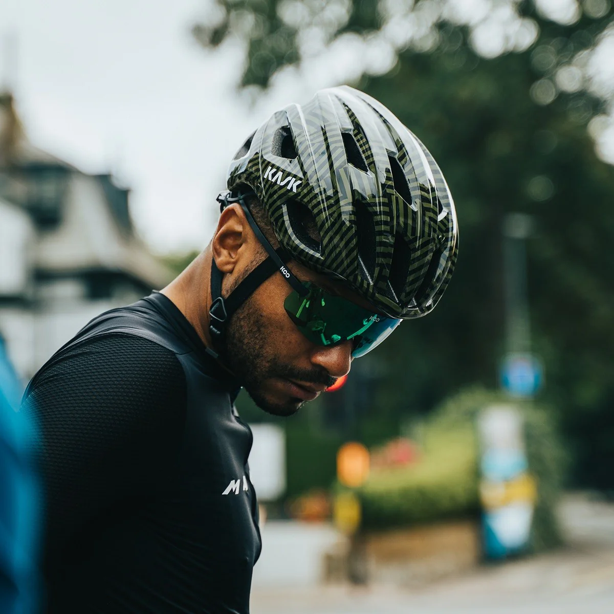 Casque Route KASK MOJITO CUBED CAMO Noir/Vert - Image 2