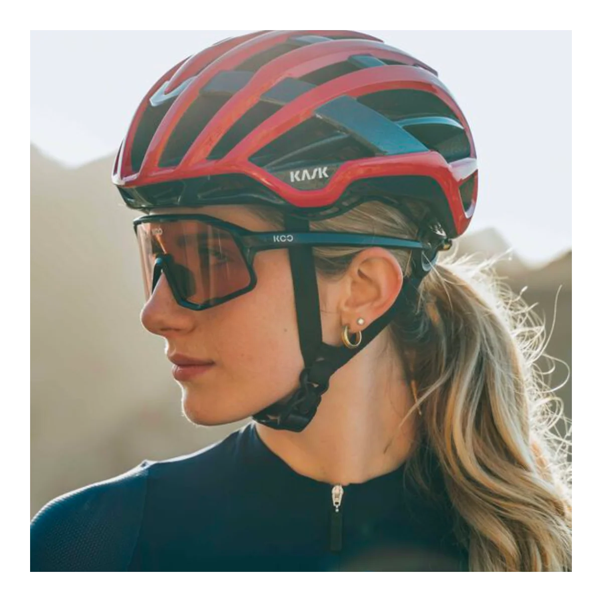 Casque Route KASK VALEGRO Rouge - Image 5