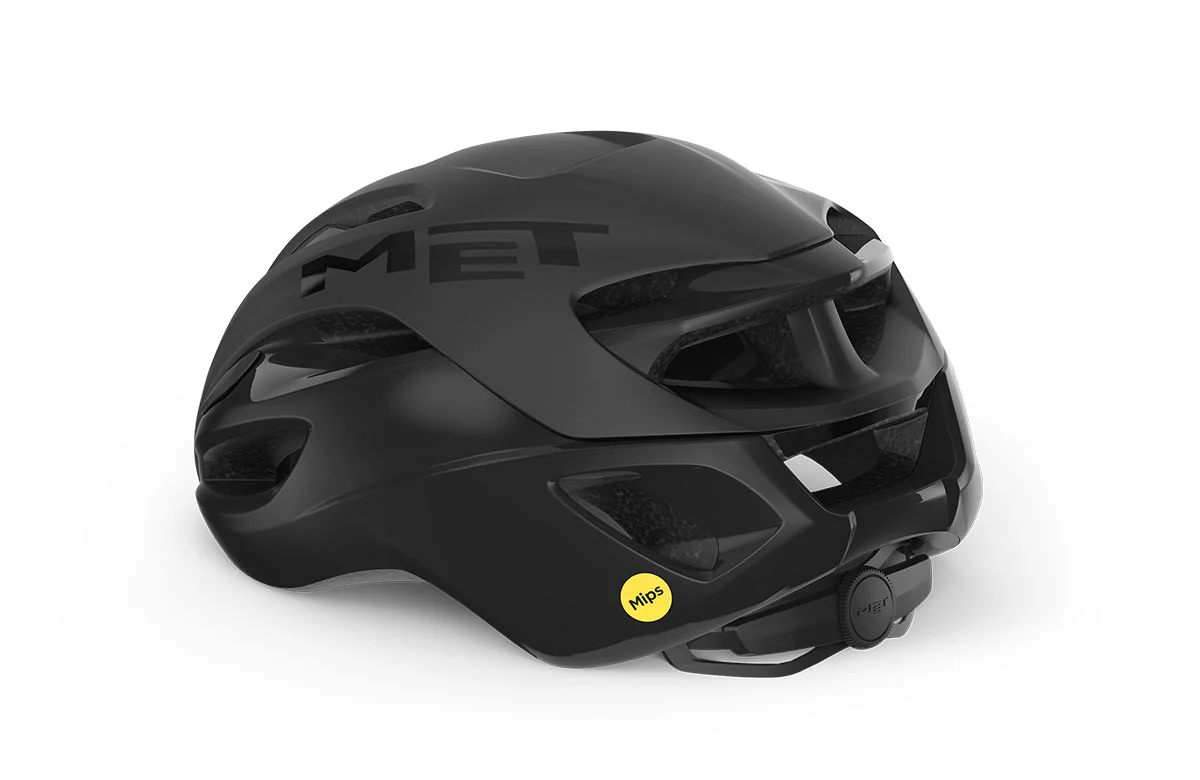 Casque Route MET RIVALE MIPS Noir Mat Glossy - Image 4