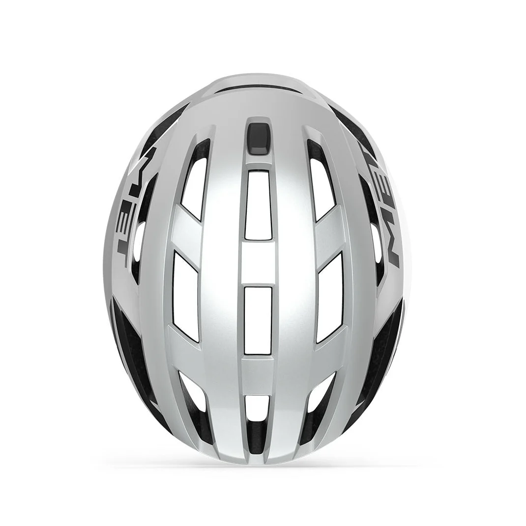 Casque Route MET VINCI MIPS Blanc Argent Glossy - Image 4