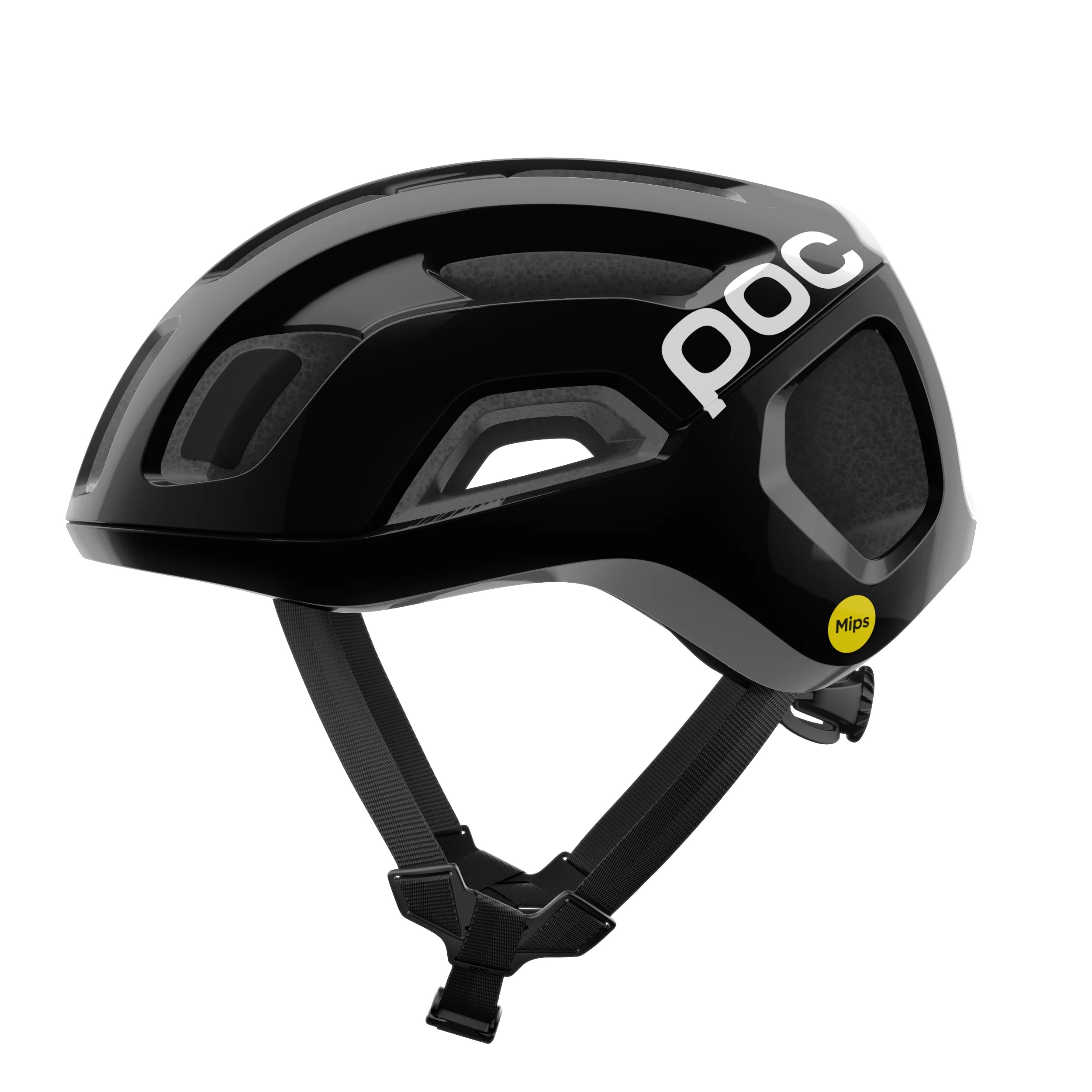 Casque Route POC VENTRAL AIR MIPS Logo Noir/Blanc Matt