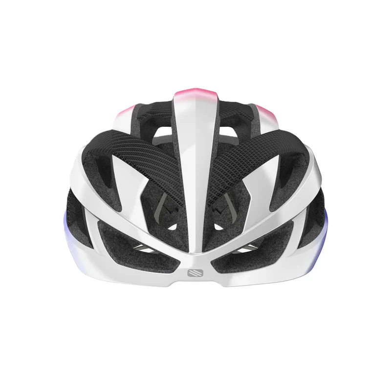 Casque Route RUDY PROJECT REBEL CARBON Blanc/Violet/Rose - Image 2