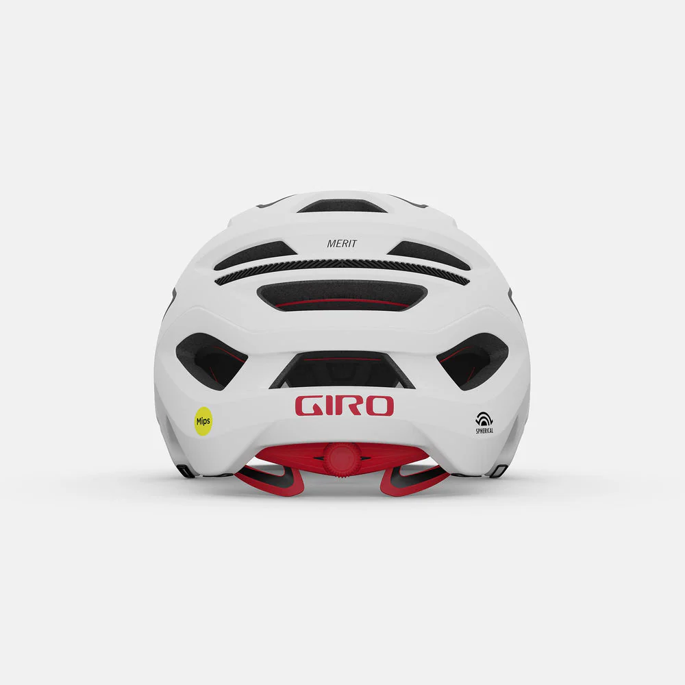 Casque VTT GIRO MERIT SPHERICAL Blanc/Noir mat - Image 3