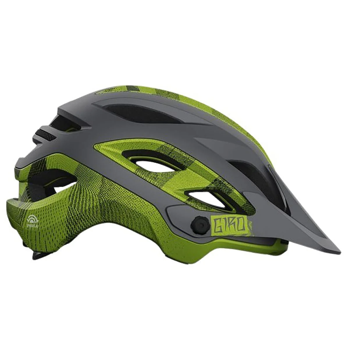 Casque VTT GIRO MERIT SPHERICAL Gris/Jaune - Image 3