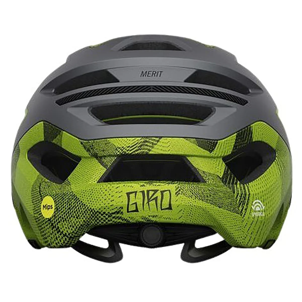 Casque VTT GIRO MERIT SPHERICAL Gris/Jaune - Image 4