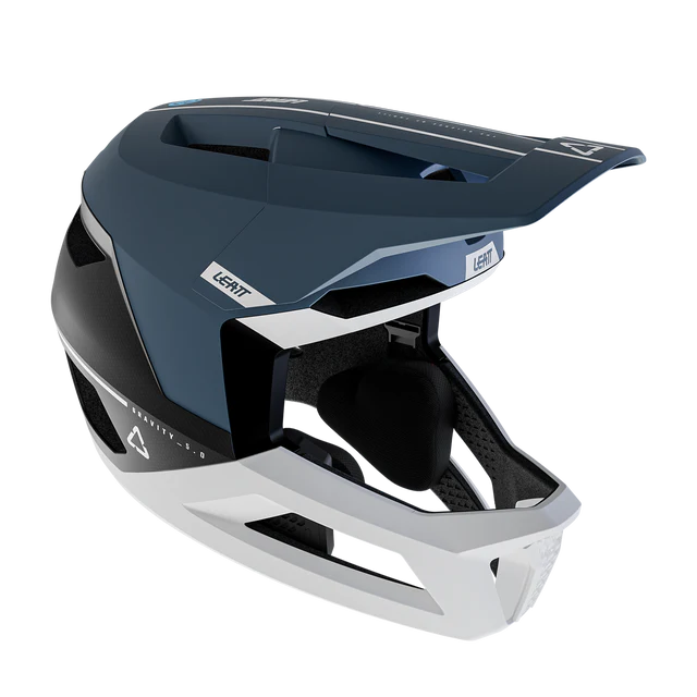 Casque VTT LEATT MTB GRAVITY 5.0 Bleu/Blanc - Image 2