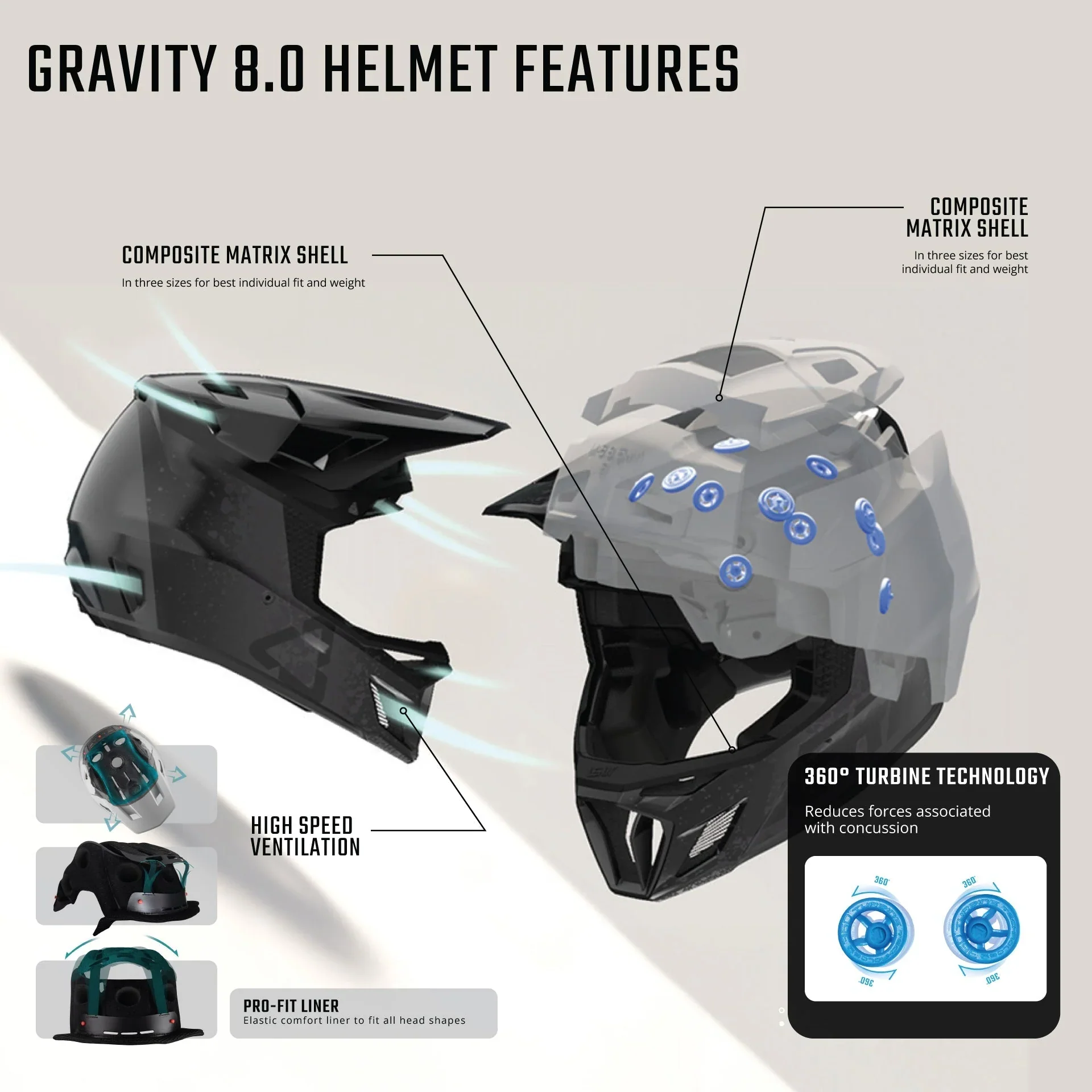 Casque VTT LEATT MTB GRAVITY 8.0 Noir - Image 5