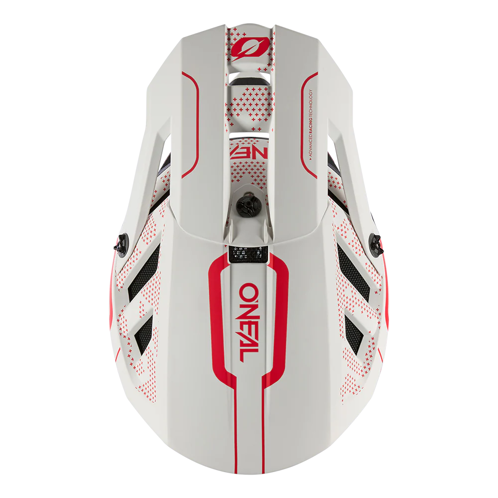 Casque VTT O'NEAL BLADE POLYACRYLITE STRIKE Blanc/Rouge - Image 6