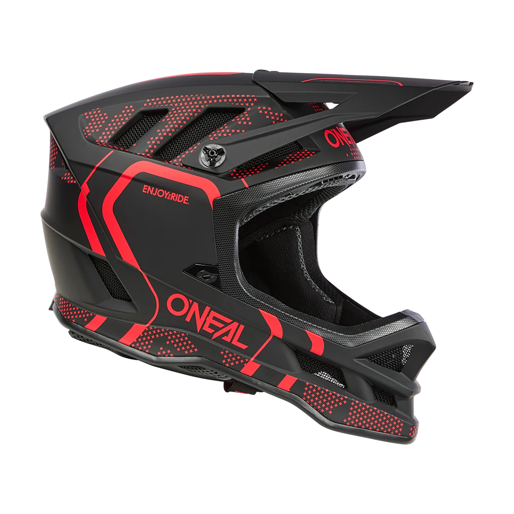 Casque VTT O'NEAL BLADE POLYACRYLITE STRIKE Noir/Rouge - Image 2