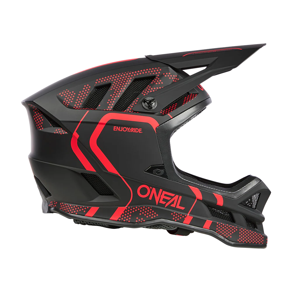 Casque VTT O'NEAL BLADE POLYACRYLITE STRIKE Noir/Rouge - Image 3