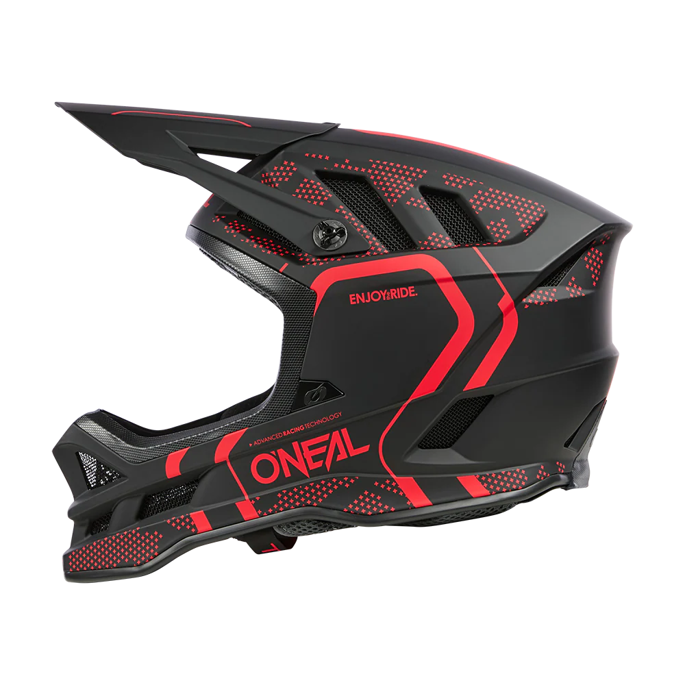 Casque VTT O'NEAL BLADE POLYACRYLITE STRIKE Noir/Rouge - Image 4