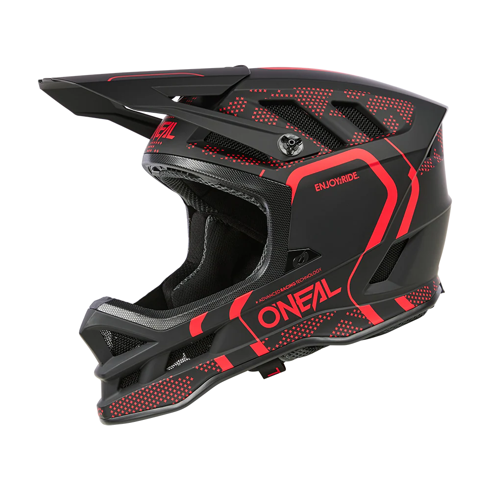 Casque VTT O'NEAL BLADE POLYACRYLITE STRIKE Noir/Rouge - Image 5