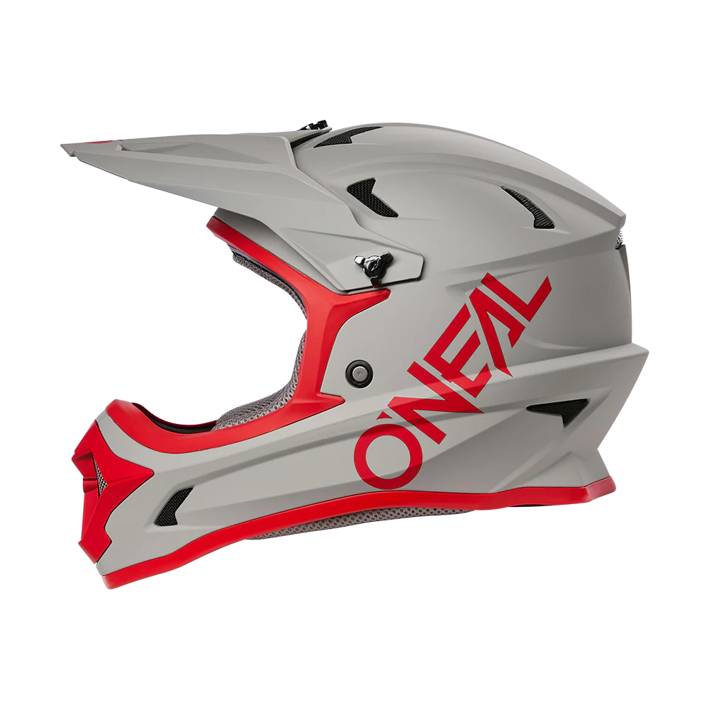 Casque VTT O'NEAL SONUS SOLID Gris/Rouge - Image 3