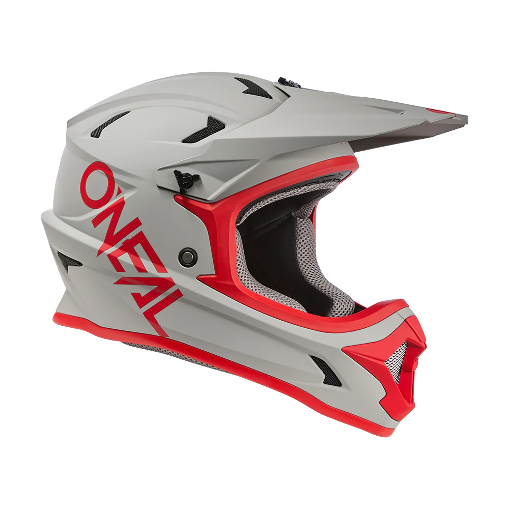 Casque VTT O'NEAL SONUS SOLID Gris/Rouge - Image 5