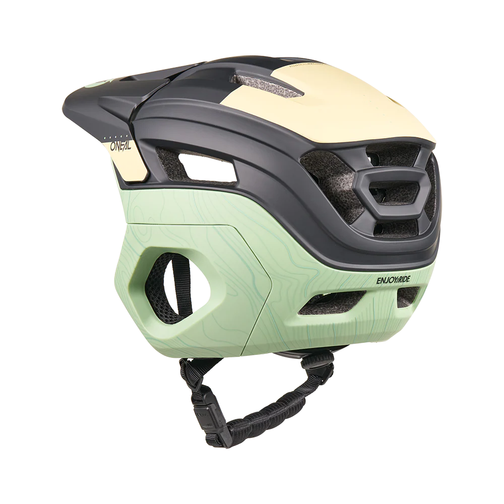 Casque VTT O'NEAL TRAPPER EVO TOPO Noir/Sand/Mint - Image 2
