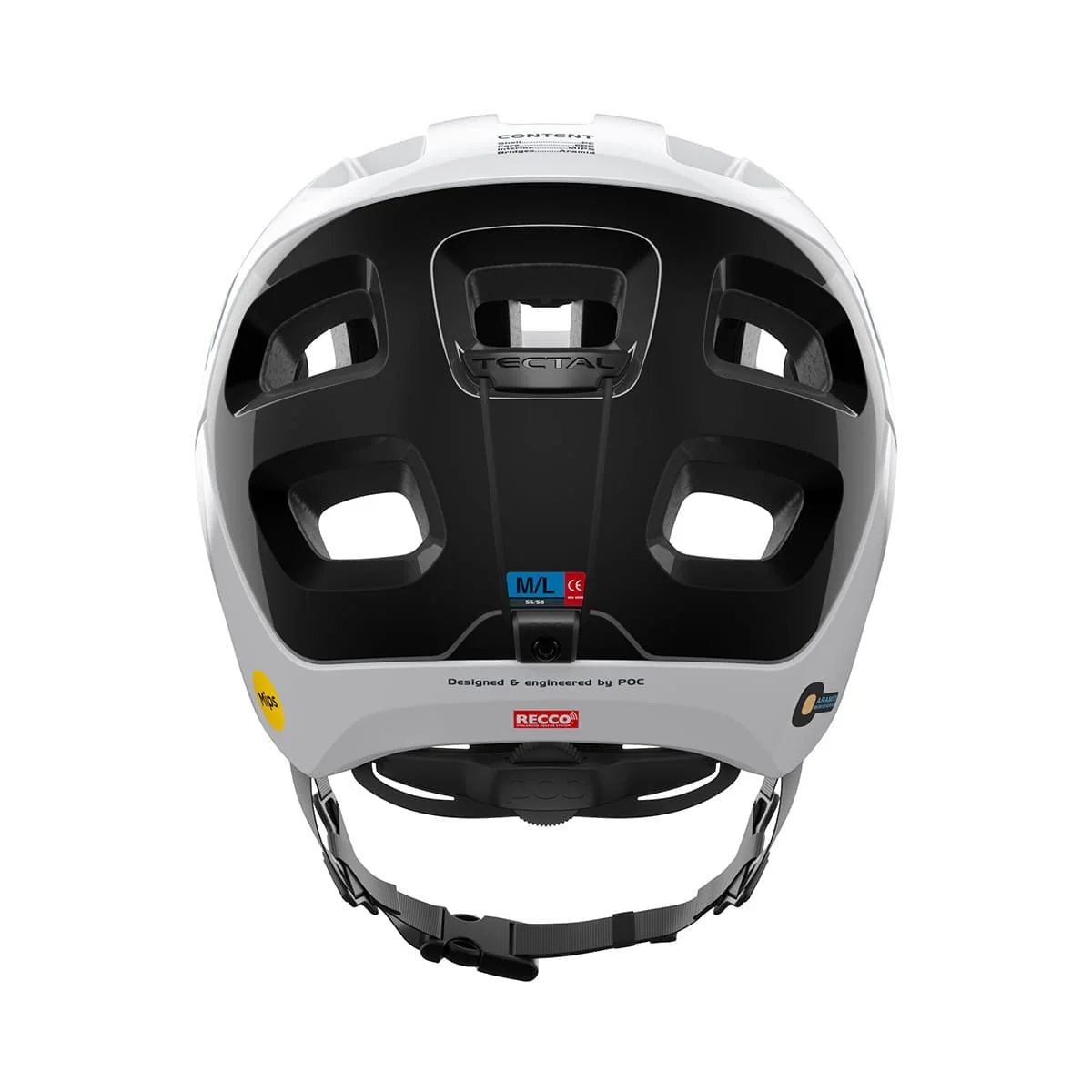 Casque VTT POC TECTAL RACE MIPS Blanc/Noir - Image 3